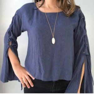 Anthropologie Cloth and Stone Long Flare Sleeves  - Large